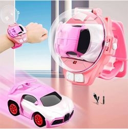 Mini Remote Control Watch Car (Pink)