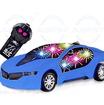 3D LED Light Toy with Remote Control (Blue)