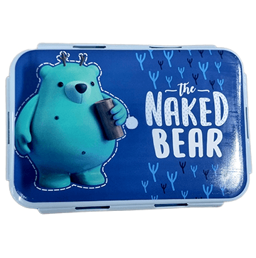 The naked bear lunch box (blue)