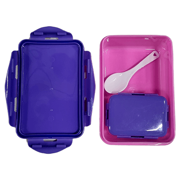 Meow lunch box (pink)
