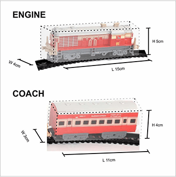 MINI PASSENGER TOY TRAIN (RED)