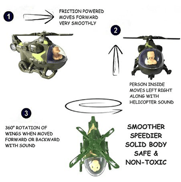 Military helicopter (Dark green)