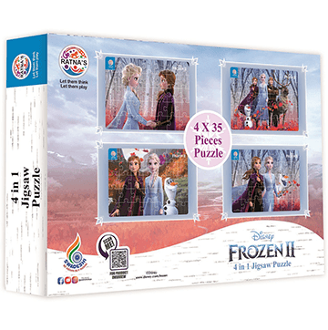 4 in 1 Jigsaw Frozen II Puzzle