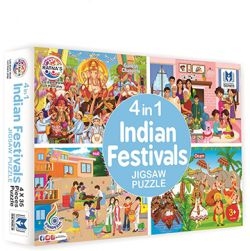 4 in 1 Jigsaw Indian Festivals Puzzle