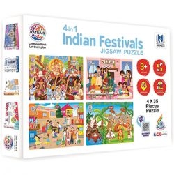 4 in 1 Jigsaw Indian Festivals Puzzle