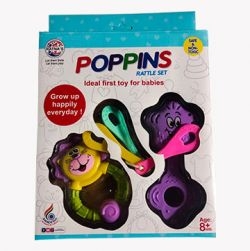 Poppins Rattles Set (Blue)