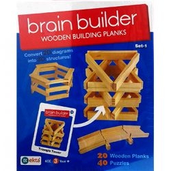 Ekta BRAIN BUILDER WOODEN BLOCKS