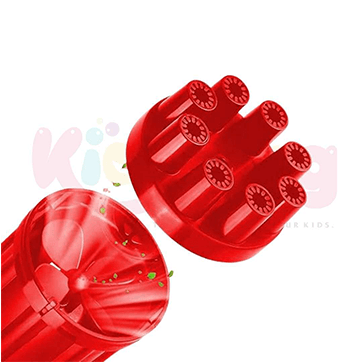 8-Hole Electric Bubbles Gun Red Color