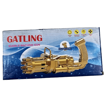 8-Hole Electric Bubbles Gun yellow Color