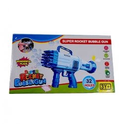 Super Rocket Bubble Gun 32 HOLE (Blue)