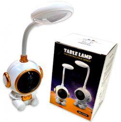 Astronaut Rechargeable ABS Plastic Table Top Desk Led Lamp (Golden)