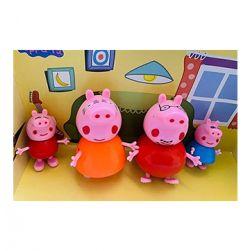 Peppa Family Set of 4, Best Toy Gift for Kids (Multicolor)