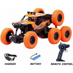 OFF - ROAD ROCK Remote Control 8 Wheeler Truck Car(Orange)