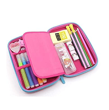 Unicorn Print Large Capacity Pencil Case, Pen & Pencil Pouch Bor(Pink)