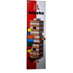 54 Pcs Colour Zenga Wooden Blocks (Multicolor)