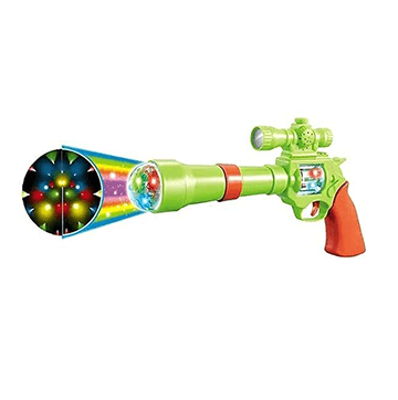 3D Projection Strike Gun Toy with Vibrant Light & Sound Effects (Green)