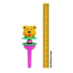 Cute dog Lolly Pop Rattle(Pink yellow)