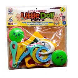 Little doll rattle 5 pc (Multicolor)