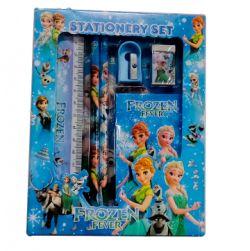 Frozen fever cartoon printed Pencil stationery set