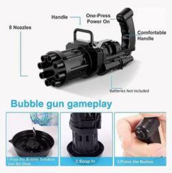 8-Hole Battery Operated Electric Gun Black