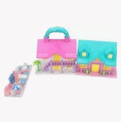 Funny Big Doll House Set With Furniture