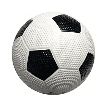 Rubber Football for Kids (Black)