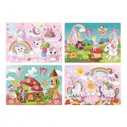 4 In 1 Unicorn Kingdom Jigsaw Puzzle