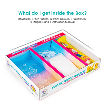 Classic Fridge Magnets Mould & Paint Junior DIY Kit