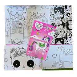 Unicorn Colouring & Scratch Reveal Book for Kids (Pink)