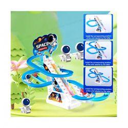 Space Travel Climbing Toys,Electric Space Chasing Race Track Game Set