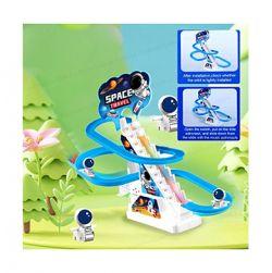 Space Travel Climbing Toys,Electric Space Chasing Race Track Game Set