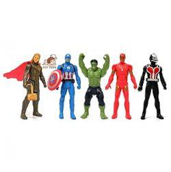 Avenger 4 Toy Set Super Hero Avenger Kids Toy Set of 5 Super Hero Action Figure (Multicolor)