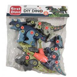 First Dino DIY Dinosaur Assembly Early Educational Blocks Toys