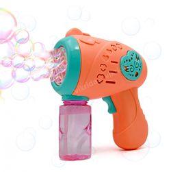 Bubble Gun Machine Leak-Proof Design with 1 Bubble Solution for Kids