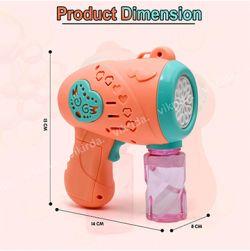 Bubble Gun Machine Leak-Proof Design with 1 Bubble Solution for Kids