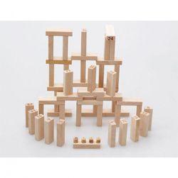 Zenga Wooden Block Stacking Game 48 Wooden Blocks Game 4 Wooden dice