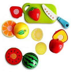 Fun Family Fruit with Fruits, Chopping Board and Knife, Pretend Play for Kids, Learn Fruits with Fun