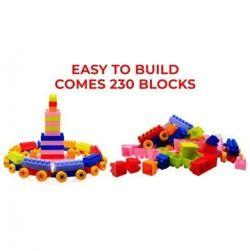 Ekta Junior Builders Building Blocks 230 Pieces Set-3 (Multicolor)