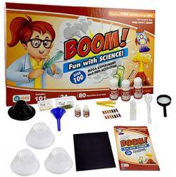 Boom Fun with Science Science Lab Kit 101 Experiments Inside 24 Lab Tool 80 Page