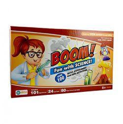 Boom Fun with Science Science Lab Kit 101 Experiments Inside 24 Lab Tool 80 Page