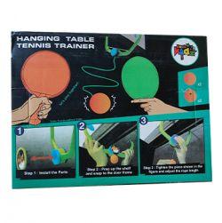 Hanging Table Tennis Trainer 6 Ping Pong Ball & 1 Pair Paddle Self Training Gaming Set