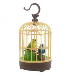 Kids Singing Moving Chirping Beautiful Electronic Bird Pet Toy in Cage