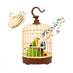 Kids Singing Moving Chirping Beautiful Electronic Bird Pet Toy in Cage