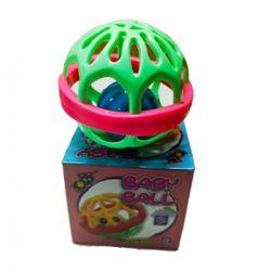 Baby Ball Rattle Toys - Handbells Shake Grab & Rattle Rolling Ball Rattle(Green)