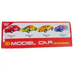 3D Remote Model Car Rechargeable Car (Yellow)