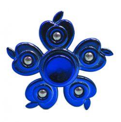 Apple shape Spinner 5 Sided Metal Spinner Green (Blue)