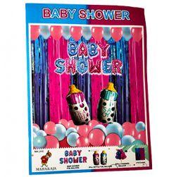 Baby shower kit with bottle Foil balloons