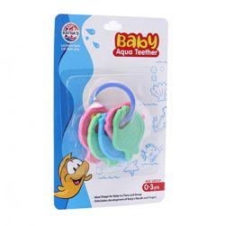 Aqua Baby Teether Fish Shaped Blue ring