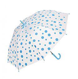 Transparent Polka Dot Umbrella Umbrella (Blue)