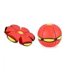 UFO Ball, Interactive Flying Saucer Toy, Pet Training Ball (Red)